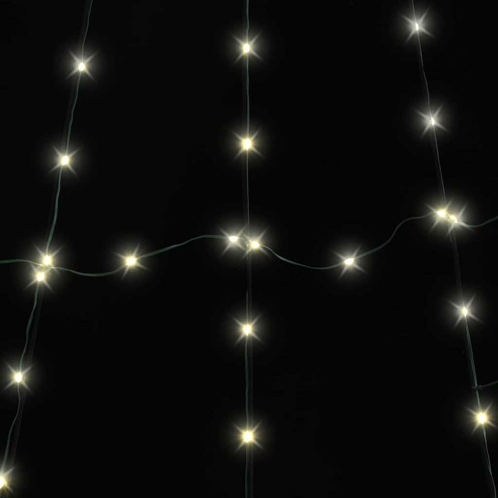 LED Christmas Tree with Ground Spikes Warm White 500 cm Metal